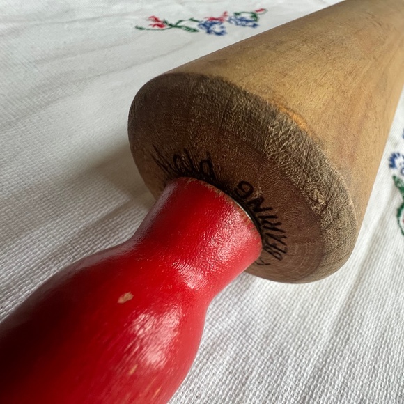 Vintage Baribo Wood Rolling Pin - Picture 4 of 5